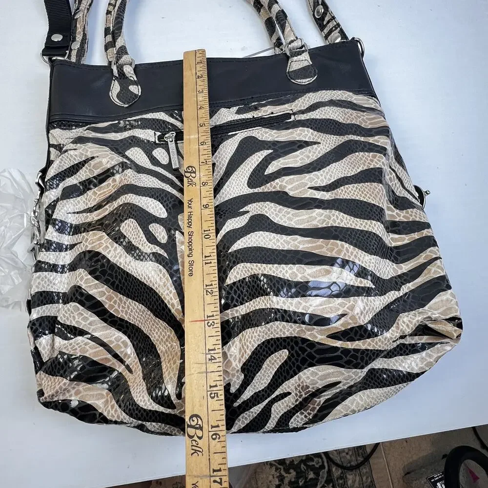 BKalencom New Orleans Diaper Bag Zebra Thinsulate Bottle Holder Changing Pad